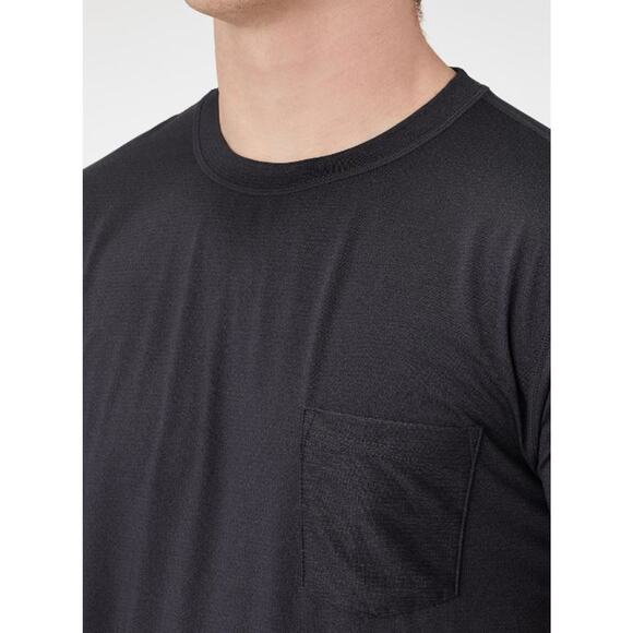NWE! Vuori Men's Tradewind Performance Tee BLACK HEATHER LARGE - Picture 3 of 10